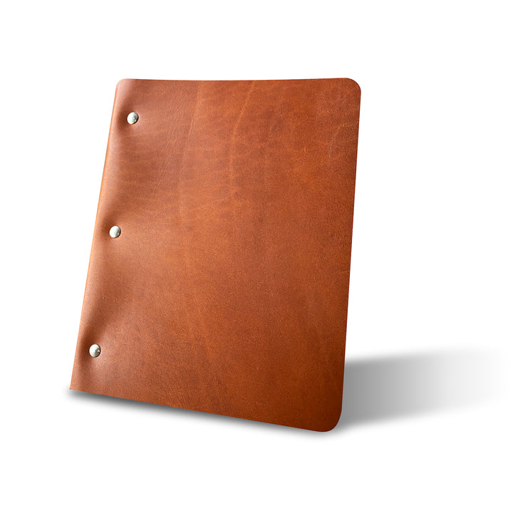 Custom Slim Cut - Refillable Leather Binder