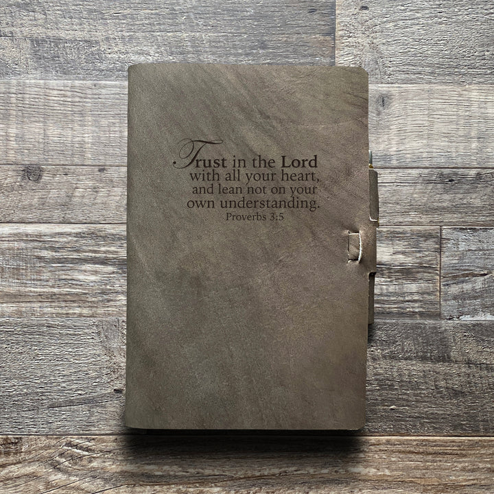 Trust in the Lord - Pre-Engraved - Refillable Leather Journals