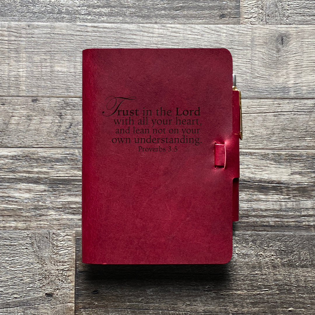 Trust in the Lord - Pre-Engraved - Refillable Leather Journals