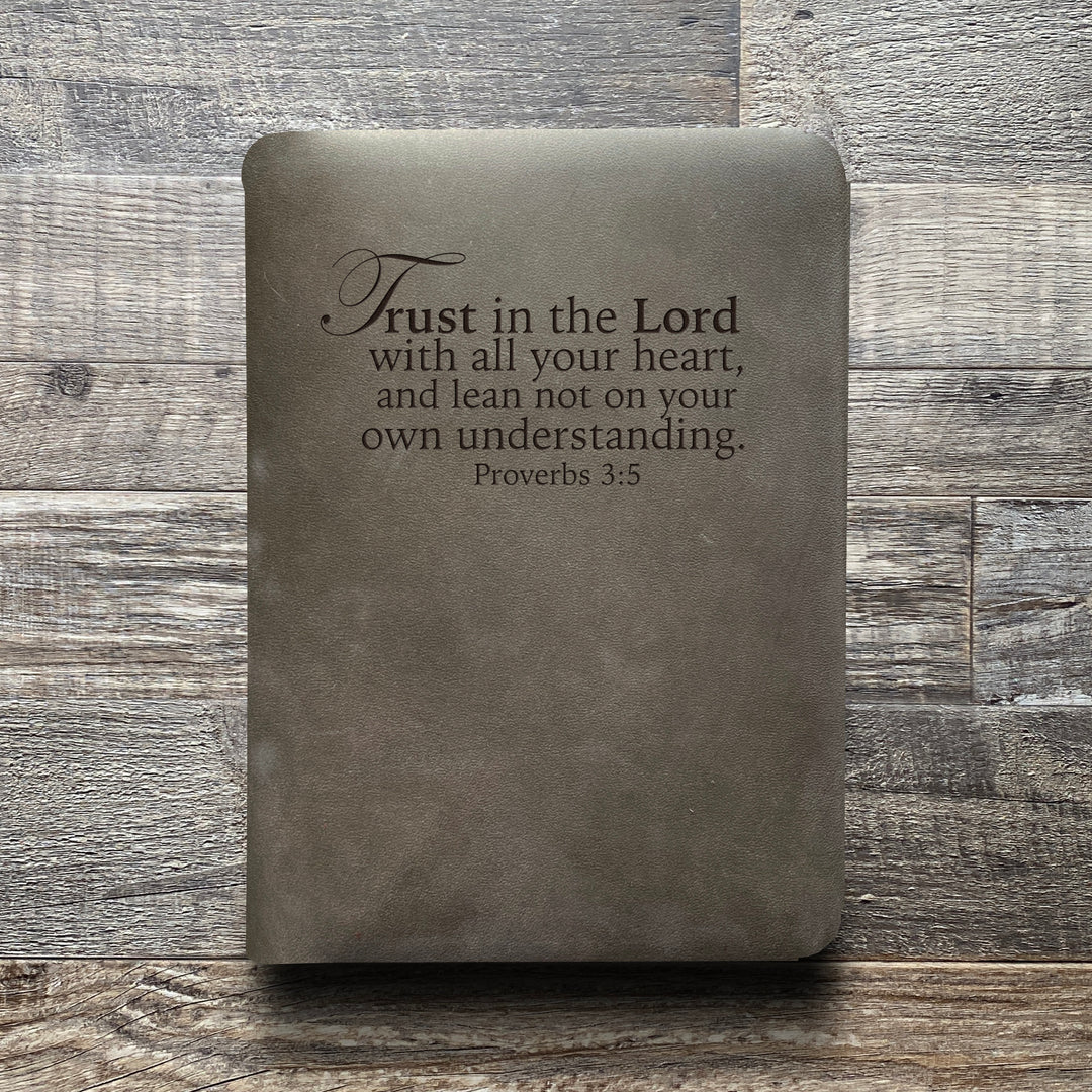 Trust in the Lord - Pre-Engraved - Refillable Leather Folios