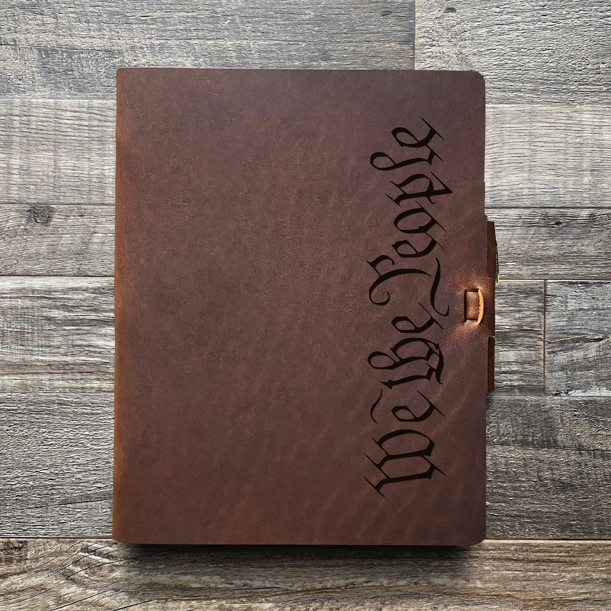 We The People - Engraving Design - Refillable Leather Journals
