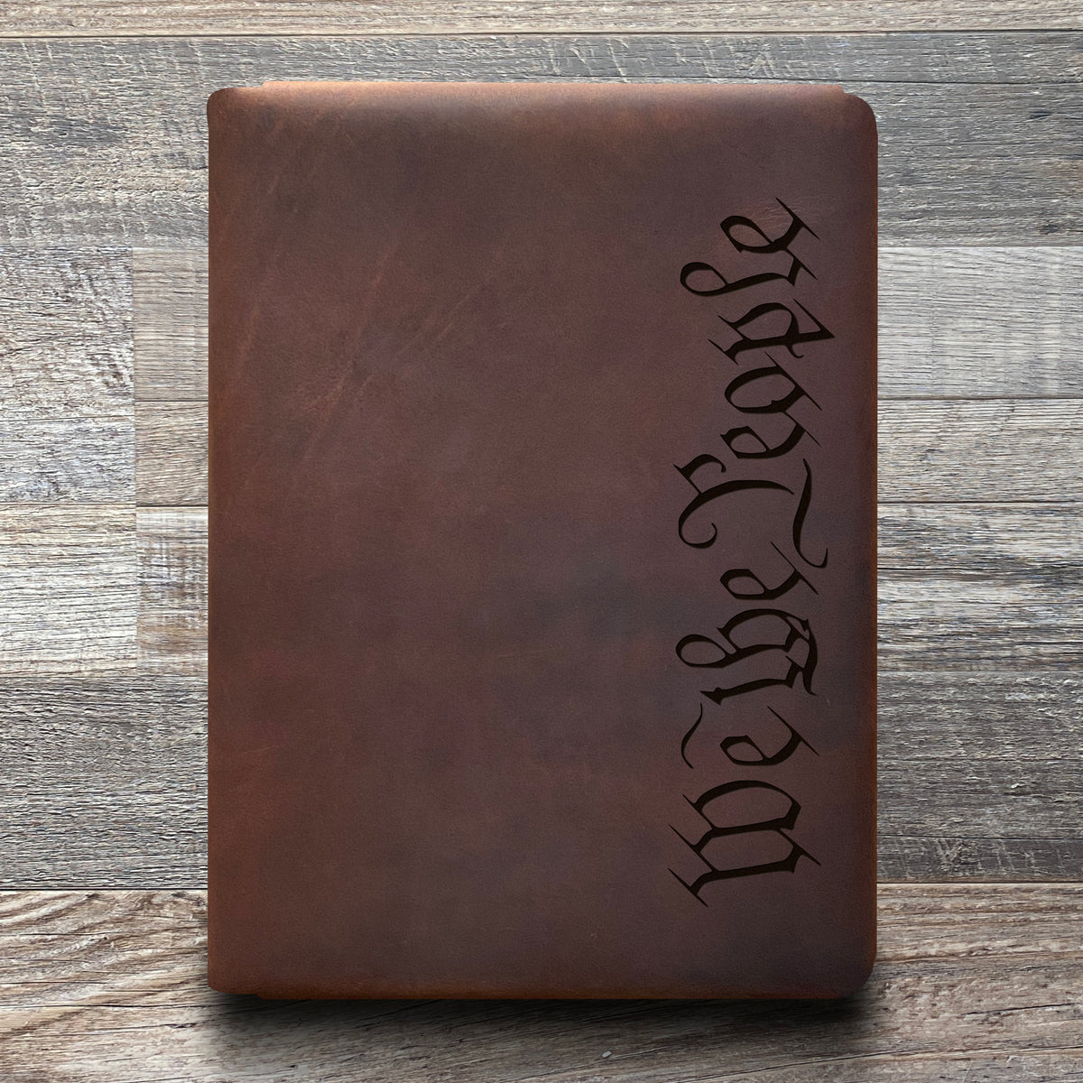 We The People - Engraving Designd - Refillable Leather Folios