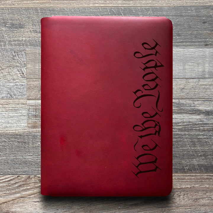 We The People - Pre-Engraved - Refillable Leather Folios
