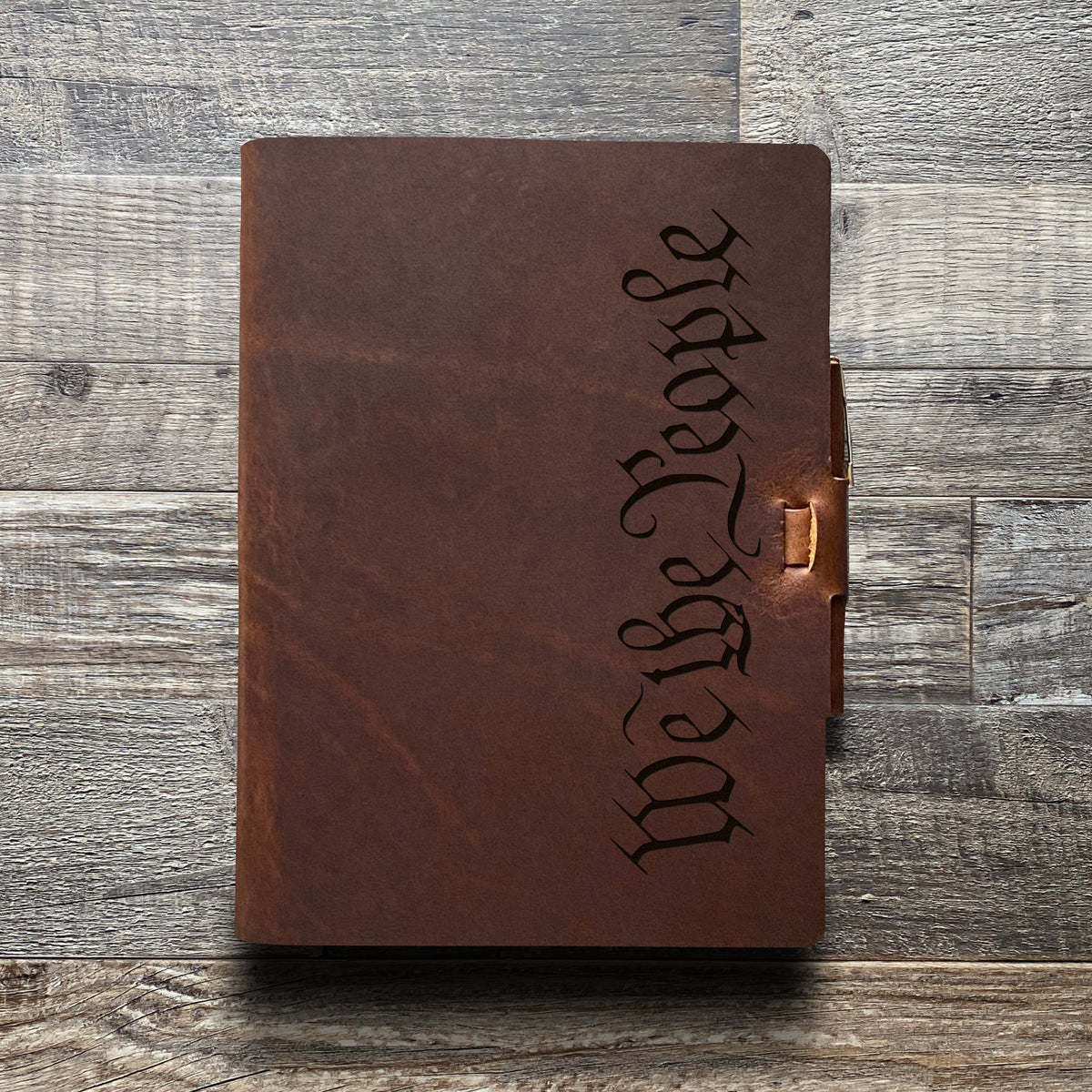 We The People - Engraving Design - Refillable Leather Journals