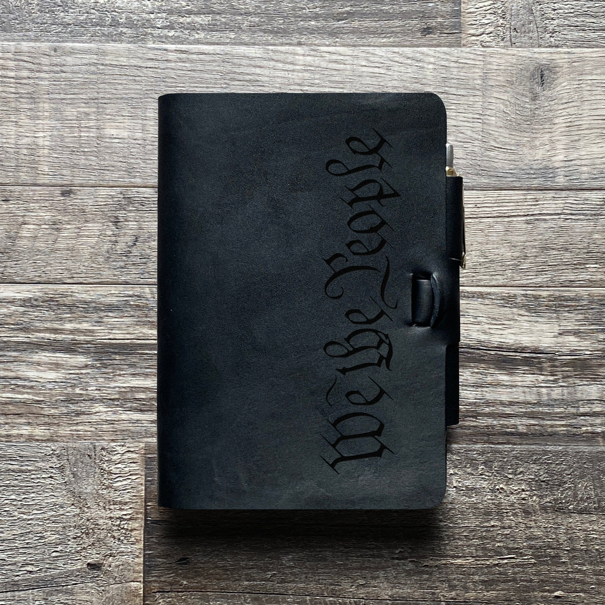 We The People - Engraving Design - Refillable Leather Journals