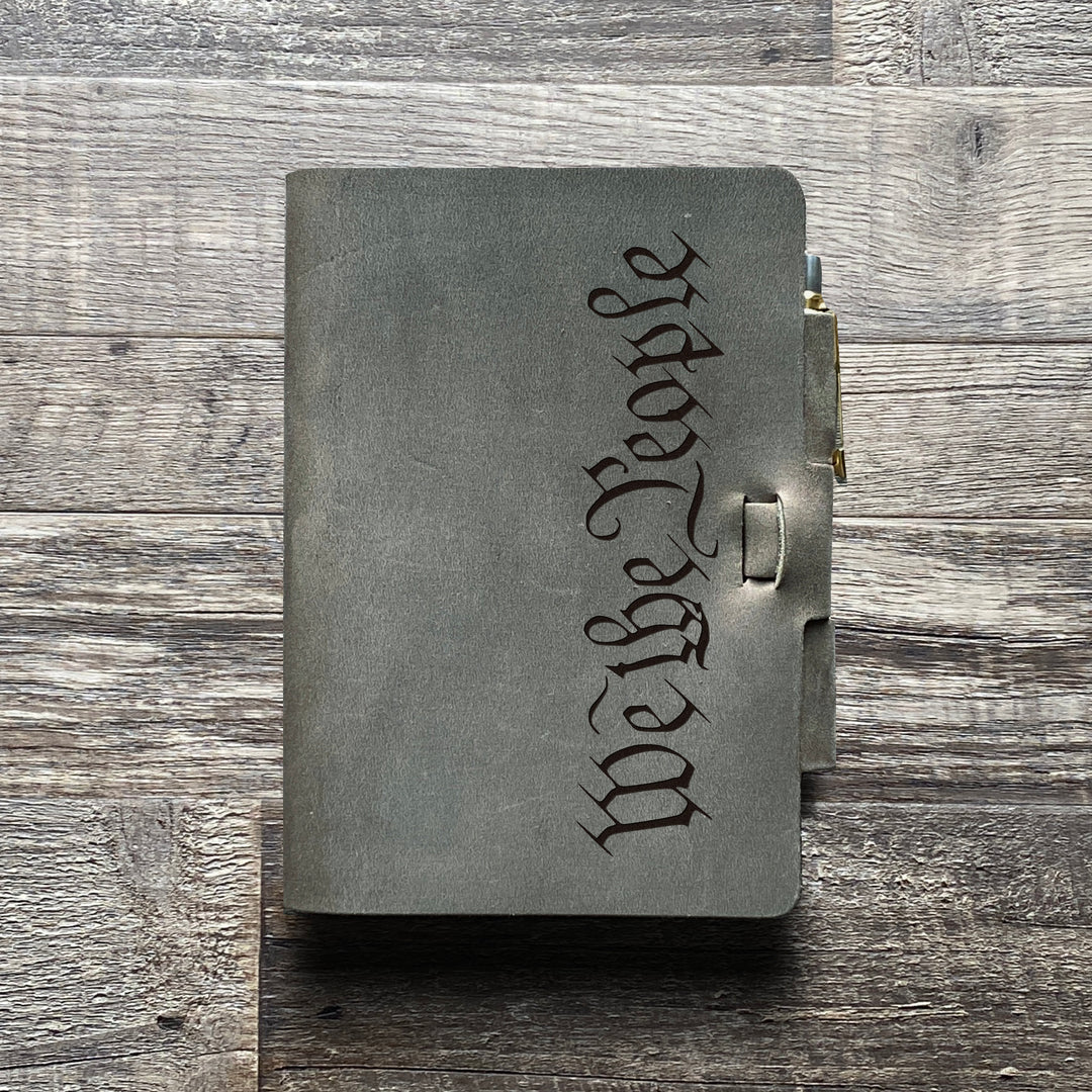 We The People - Pre-Engraved - Refillable Leather Journals