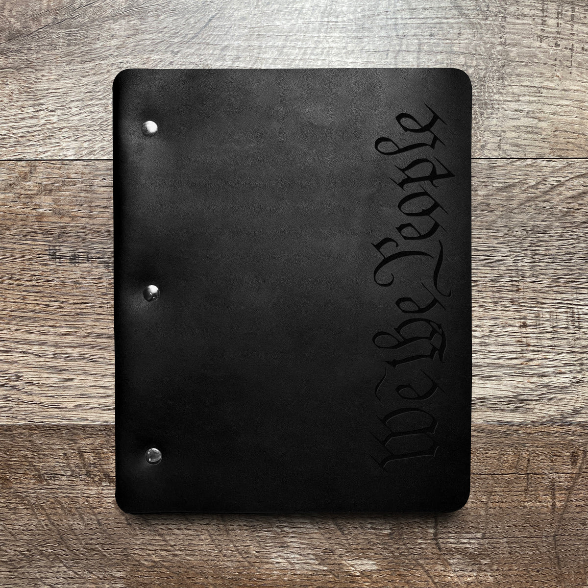 We The People - Engraving Design - Refillable Leather Binders