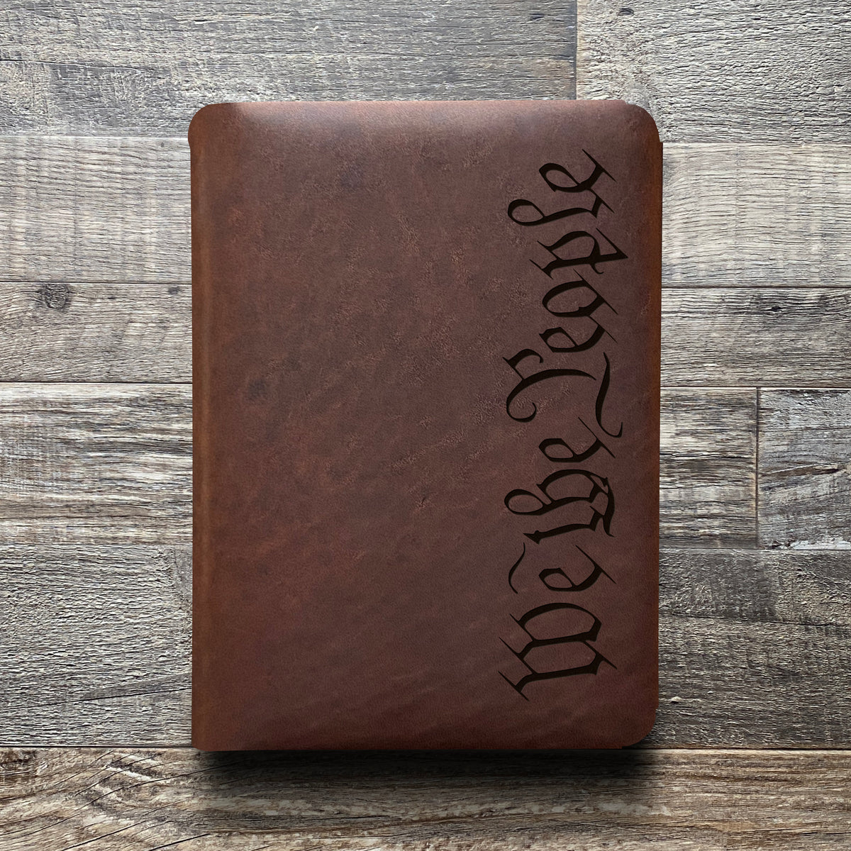 We The People - Engraving Designd - Refillable Leather Folios