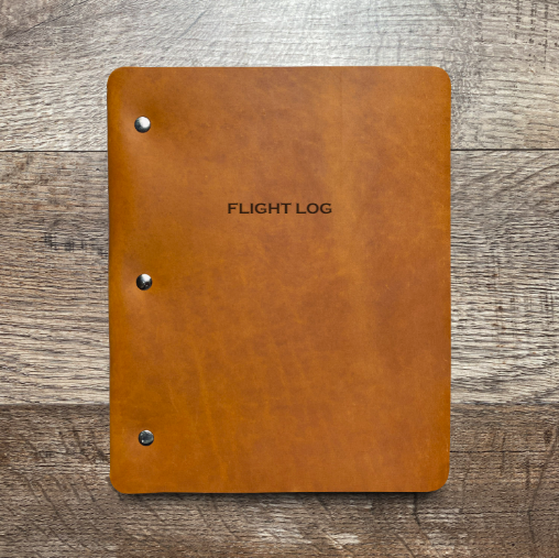 Flight Log - Slim Cut - Refillable Leather Binder