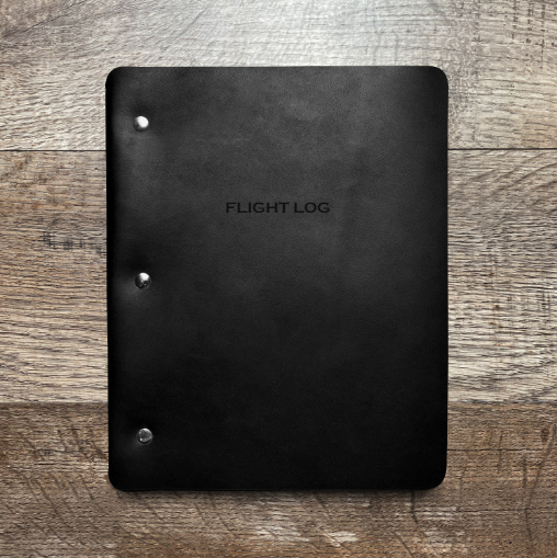 Flight Log - Slim Cut - Refillable Leather Binder
